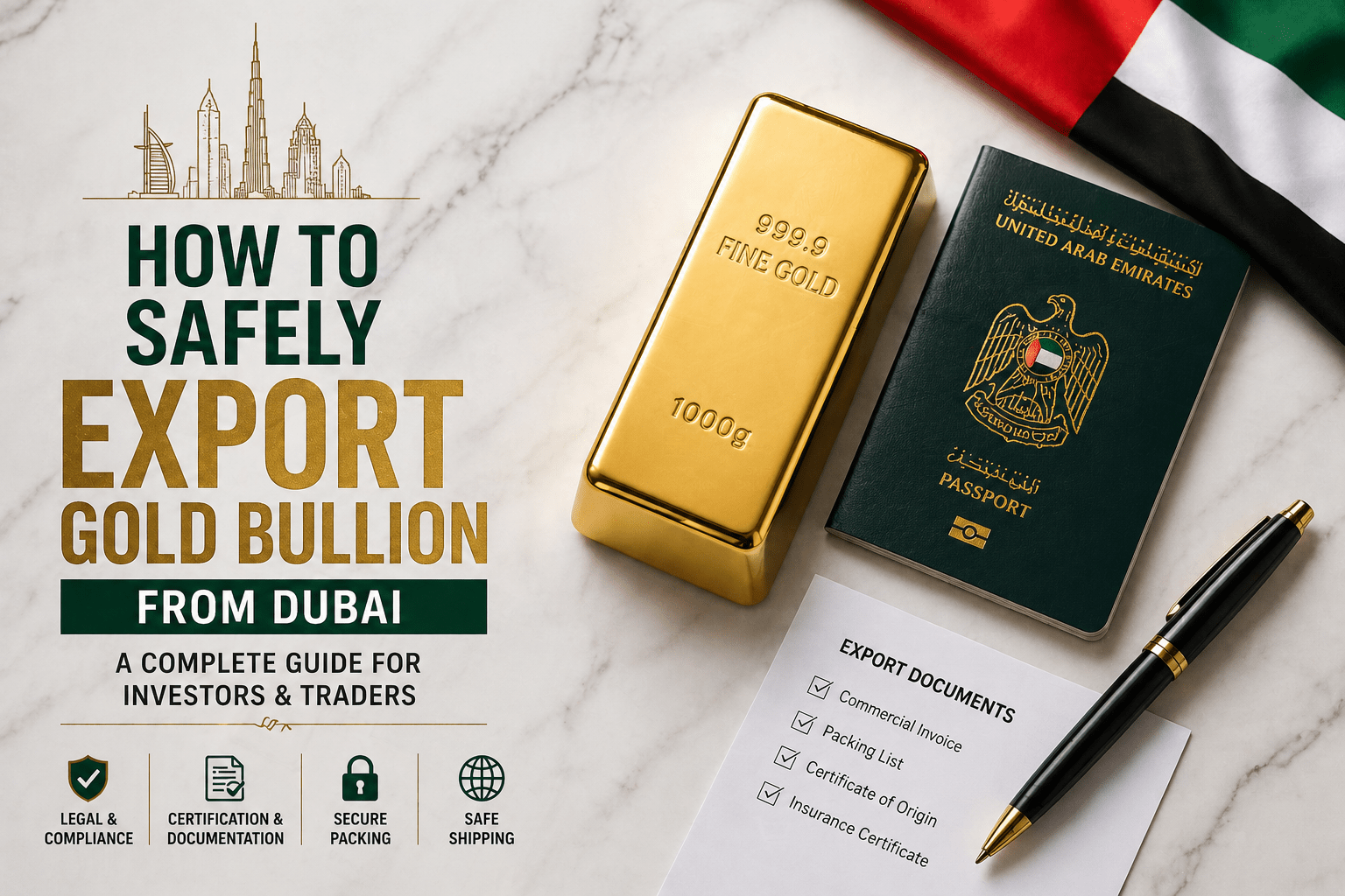 how to export gold from dubai